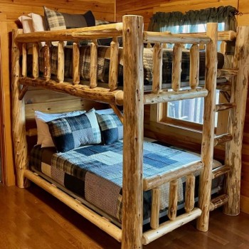 Hand Peeled Bunk Bed