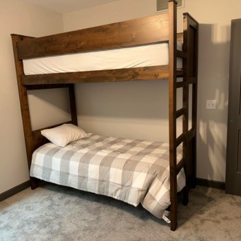 Twin Over Twin Hickory Bunk Bed