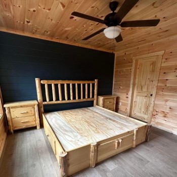 King Pine Platform Bed