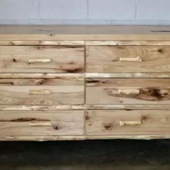 Hickory Six Drawer Dresser