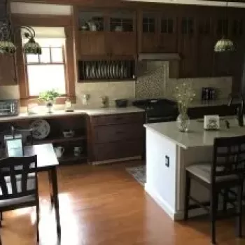 White Kitchen Island